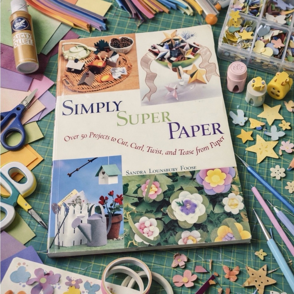 BOOK Simply Super Paper 50 Projects Christmas Crafts DIY Gifts Invitations